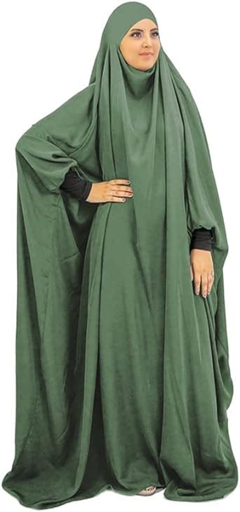 arab womens full cover overhead abaya muslim prayer burqa hijab dubai islamic robe dress scarf