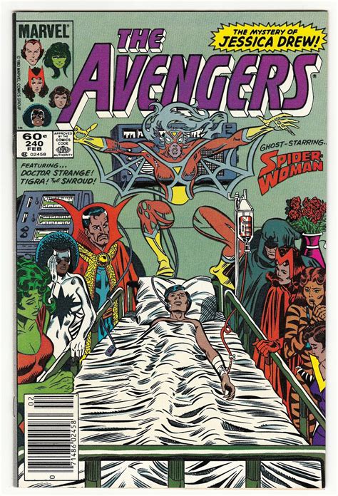 The Avengers 240 Vfnm Spider Woman Jessica Drew Doctor Strange Etsy