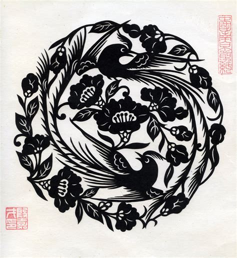 turning pages: Chinese papercut - black and white