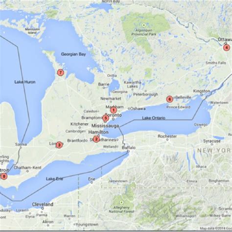 Eight 24 H Environment Canada Weather Stations In Southern Ontario Have