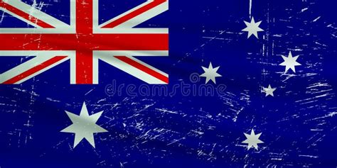 grunge australia flag australia flag with waving grunge texture stock vector illustration of