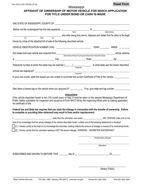 Free Fillable Mississippi Bill Of Sale Form Pdf Templates My Xxx Hot Girl