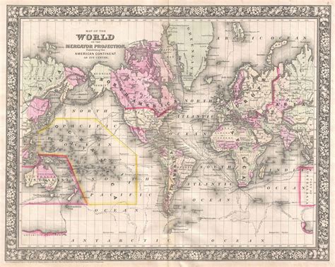 File1866 Mitchell Map Of The World On Mercator Projection