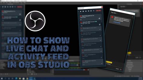 How To Show Live Chat And Activity Feed In OBS Studio YouTube
