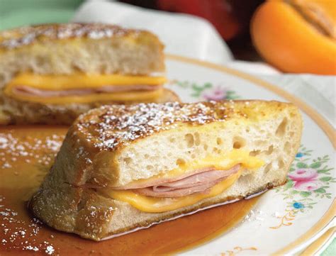 ham and cheese stuffed french toast recipe land o lakes