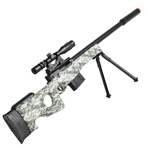 Airsoft Sniper Rifle L Gun MK MOD L A W Scope Bipod B