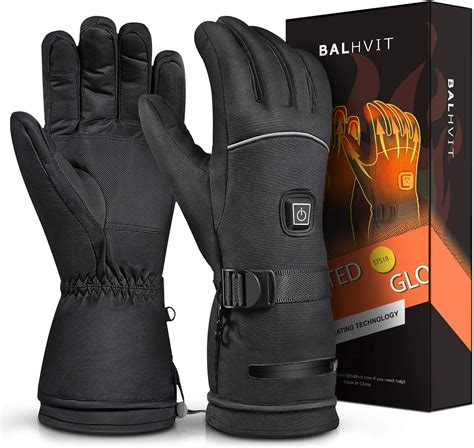 Balhvit Winter Heated Gloves For Men Women Rechargeable Electric