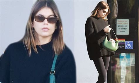 Kaia Gerber Keeps Her Look Simple In Stylish Black As She Steps Out To