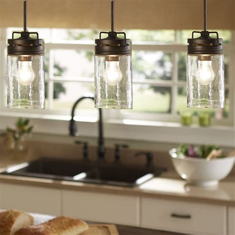 Like any other home lighting project, it is important to develop a plan on how you want to light your kitchen island first and then select the fixtures. Industrial Farmhouse Glass Jar Pendant Light Pendant ...