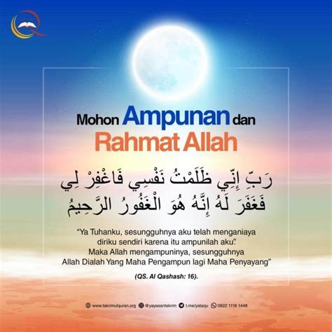Doa Mohon Ampunan Dan Rahmat Allah Yayasan Takrimul Quran
