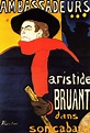 Ambassadeurs Aristide Bruant in his cabaret - Henri de Toulouse-Lautrec ...