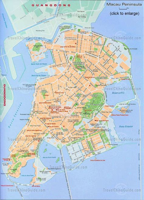 Macau Shooping Tour Macau Tourist Spots Map