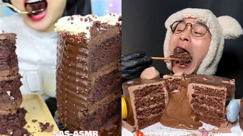 Chocolate Desserts Asmr Mukbang Compilation Youtube