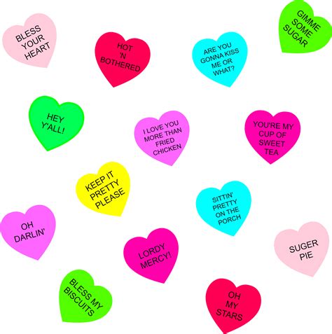 Conversation Hearts Wallpaper