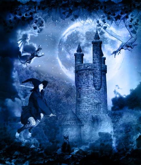 Free Halloween Wallpapers Mmw Blog Castle Witches Halloween
