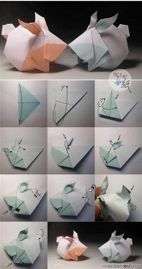 Origami Cute Rabbit Folding Instructions Papiroflexia Para