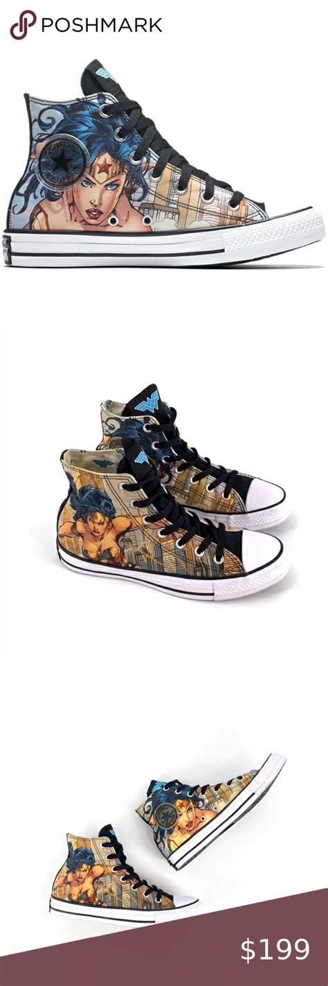 Converse High Tops Wonder Woman Dc Comics Sneakers Converse Shoes