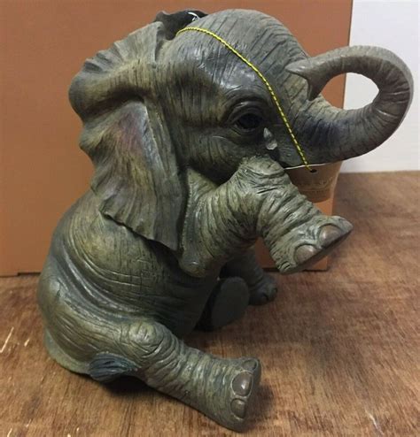 Out Of Africa Elephant Ornament Figurine Missing You Lp10184 By