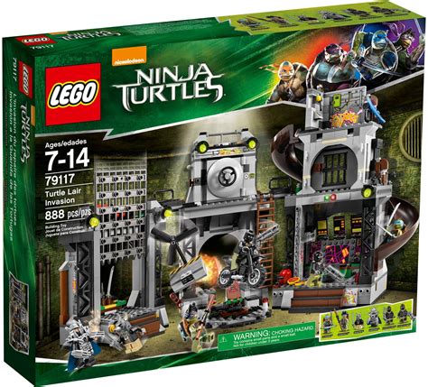 Lego Tortues Ninja 79117 Pas Cher Linvasion Du Repaire Des Tortues