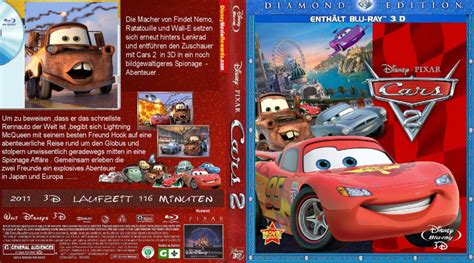 Cars 2 3d De Blu Ray Cover Dvdcovercom