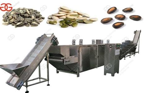 Roast lines can be compared to bullying someone in elementary school. Continuous Sunflower Seeds Roasting Production Line|Melon ...
