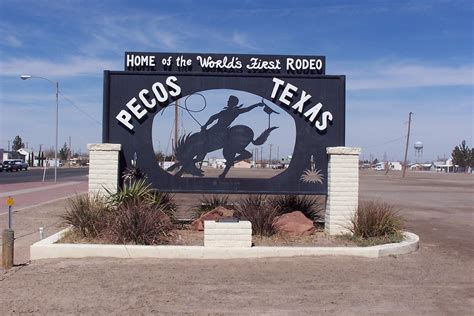 Welcome To Pecos Texas Home Of The Worlds First Rodeo Flickr