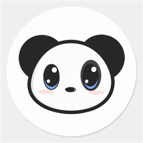 Chibi Panda Boy Sticker Zazzle