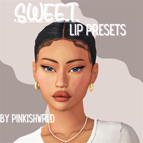Sweet Lip Presets By Pinkishwrld The Sims 4 Create A Sim Curseforge