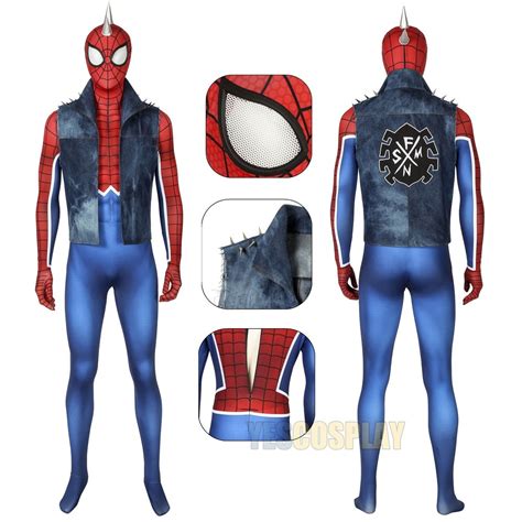 hobart brown spider man suit punk rock spidey cosplay costume yescosplay
