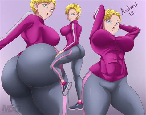 Rule 34 1girls Android 18 Blonde Blonde Hair Blue Eyes Cameltoe Cleavage Curvy Dragon Ball