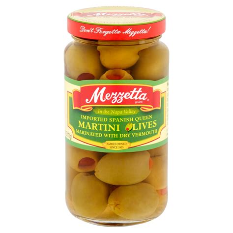 Mezzetta Imported Spanish Queen Martini Olives 6 Oz