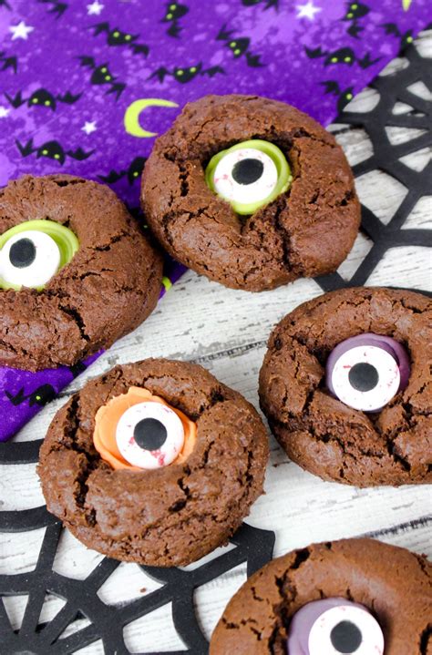 Monster Eye Cookies Recipe Halloween Thumbprint Cookies