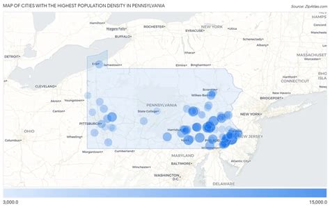 Highest Population Density In Pennsylvania By City Zip Atlas