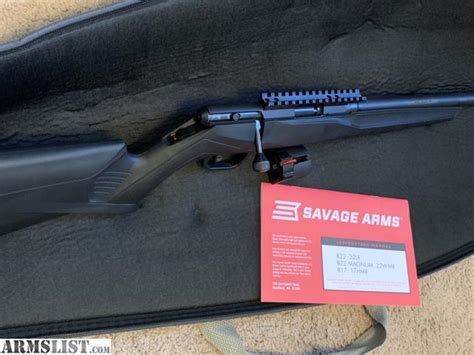 Armslist For Sale Savage B17 Fv Sr 17 Hmr