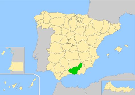 Imagen Mapa De La Ubicación De La Provincia De Granadapng Wiki