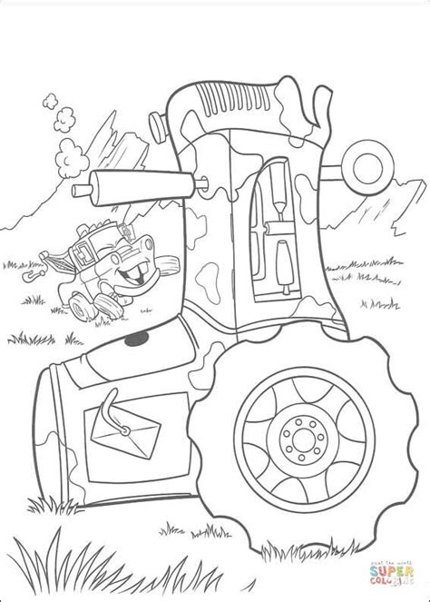 Розмальовка Трактор Розмальовки для дітей друк онлайн