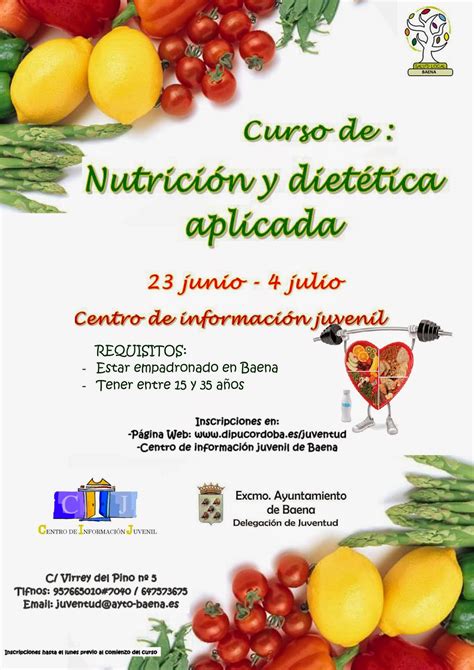 Plan Local De Acción En Salud De Baena Curso De Nutricion Y Dietetica