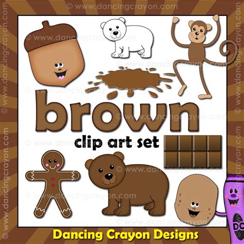 Brown Crayon Cartoon