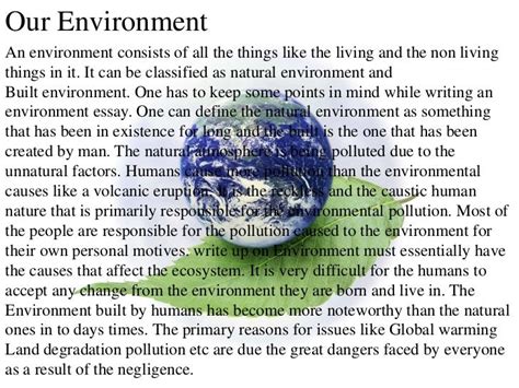 Environment Essay Lakaran