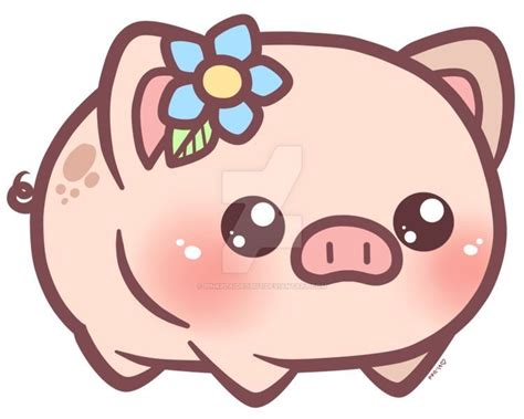 Cute Kawaii Drawings Cute Animal Drawings Pig Cartoon Cute Cartoon