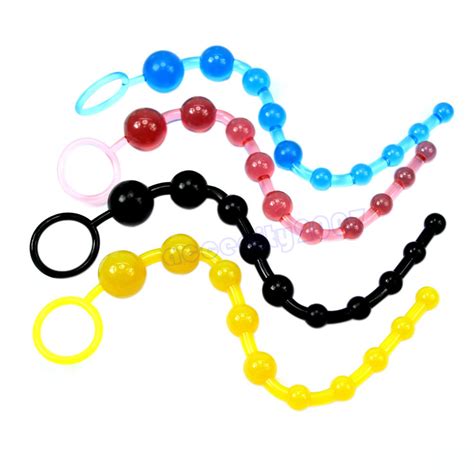 novelties sexy vagina beads chain orgasm pull ring plug play ball jelly anal toy ebay