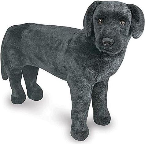 Black 30 Inch Black Labrador Dog Animal Stuffed Toy Small Dog Breed