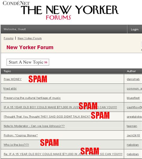 New Yorker Filled With Spam Gothamist