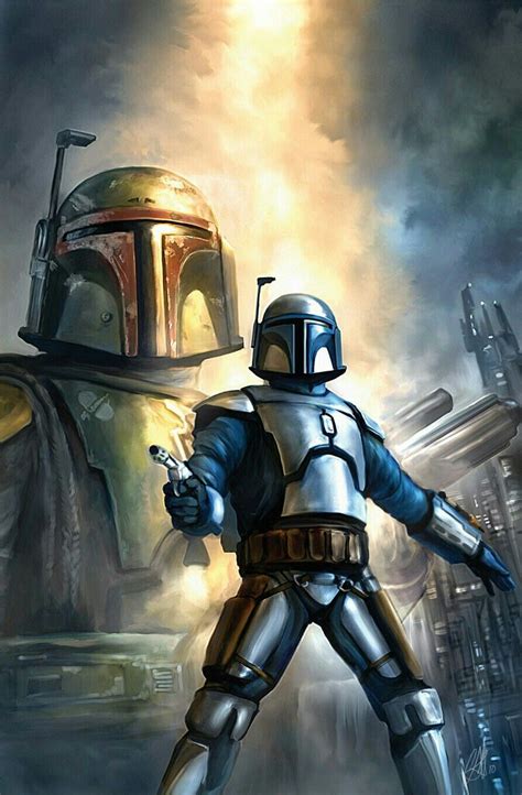 Boba And Jango Fett Star Wars Fan Art Bd Star Wars Star Wars Artwork Star Wars Poster Star