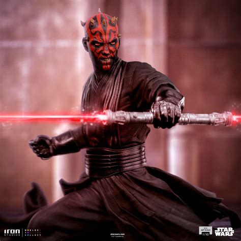 Star Wars Darth Maul Prepares For The Duel Of Fates With Iron Studios