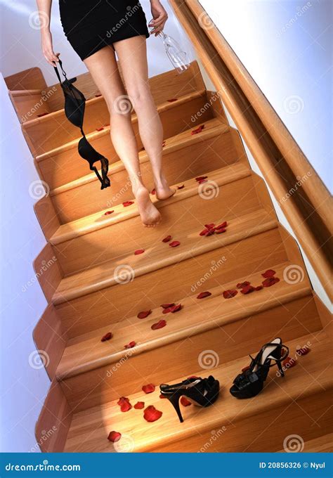 Sexy Girl In Mini Skirt Going Up The Stairs Royalty Free Stock Image Image 20856326