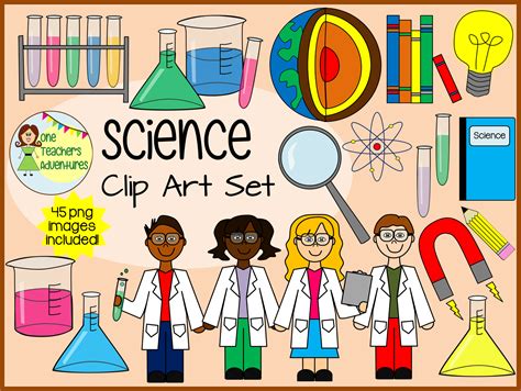 Science Clip Art Set Png Images For Commercial Or Personal Use
