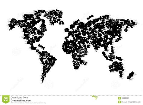 Computer Graphic World Map Stock Vector Illustration Of Geography