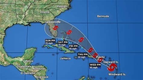 Latest Track Models Satellite For Tropical Storm Dorian