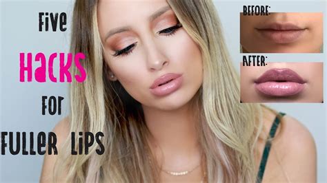 HOW TO GET BIGGER LIPS NATURALLY TOP 5 HACKS YouTube